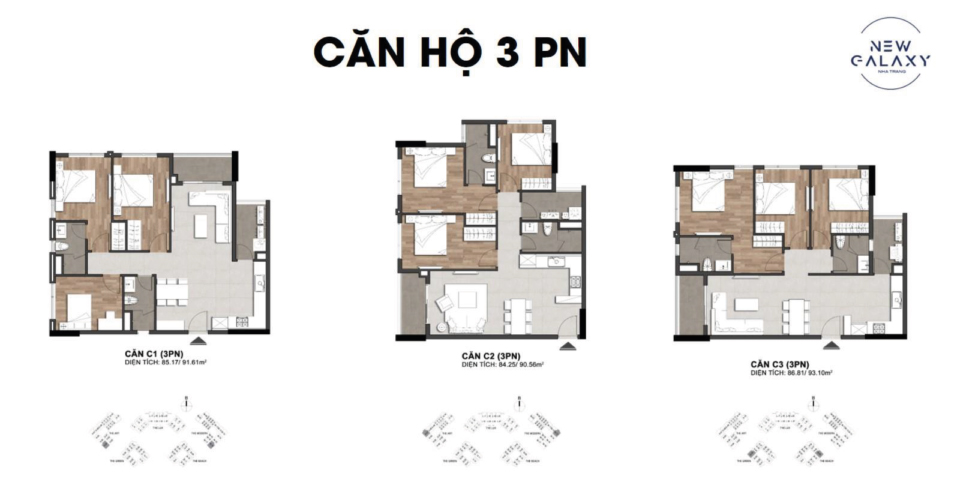 căn hộ 3pn New Galaxy Nha Trang