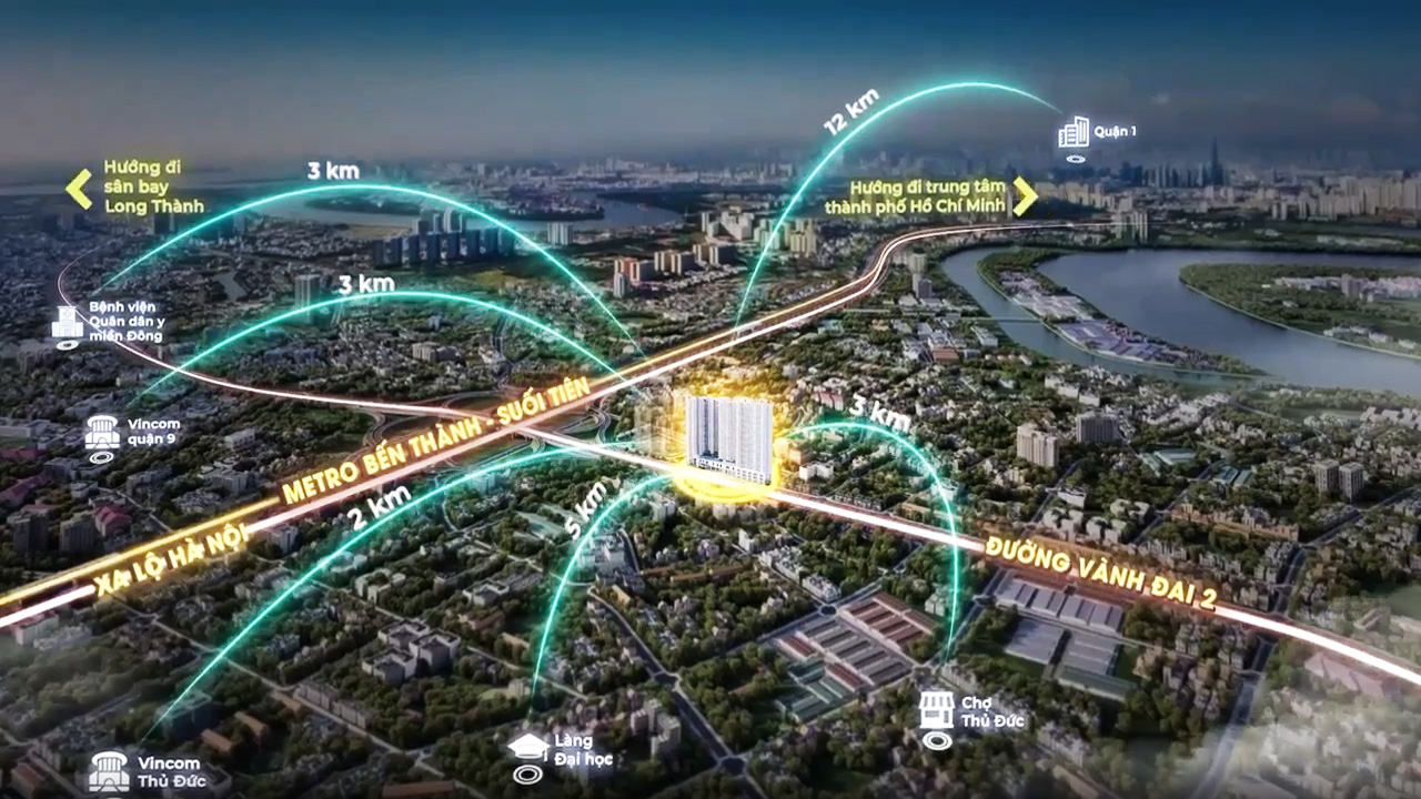 VỊ TRÍ DỰ ÁN MOONLIGHT AVENUE THỦ ĐỨC
